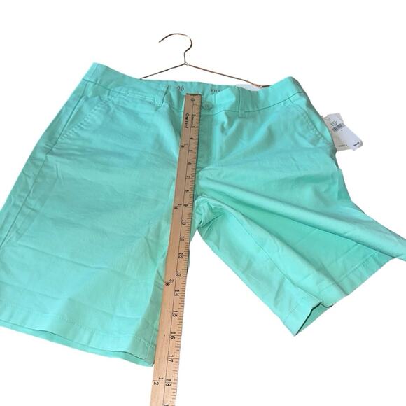 Khakis by GAP Boyfriend Roll Up  Mint Green Shorts 6 new with tag - Picture 5 of 8